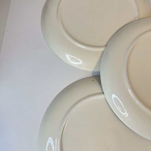 Vintage MCM Atomic Retro Prim Rose China Small Plates 7.5 In Atomic Retro Set 5 - Picture 6 of 6
